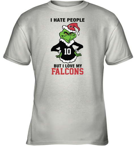 I Hate People But I Love My Falcons Atlanta Falcons NFL Teams Youth T-Shirt