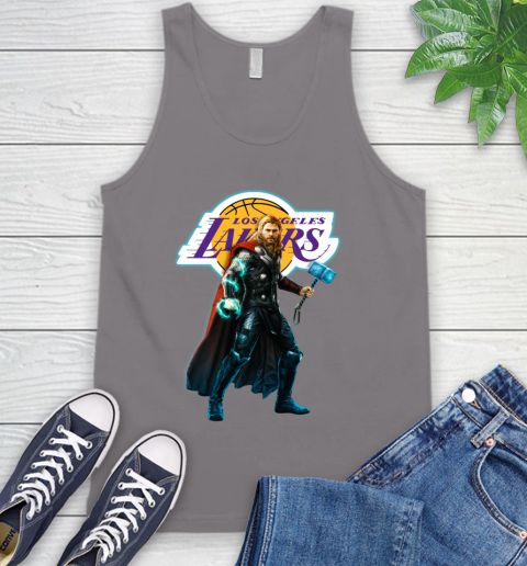 NBA Thor Avengers Endgame Basketball Los Angeles Lakers Tank Top 7