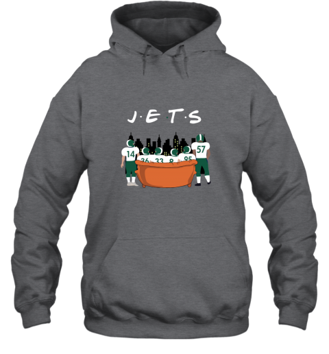 The New York Jets Together F.R.I.E.N.D.S NFL r2sd the new york jets together friends nfl hoodie 23 front dark heather