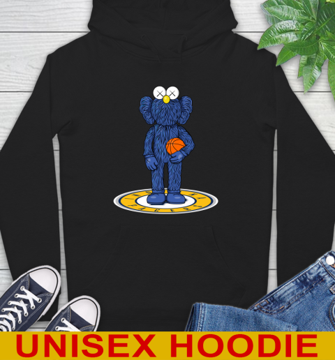 NBA Basketball Indiana Pacers Kaws Bff Blue Figure Shirt Hoodie 2