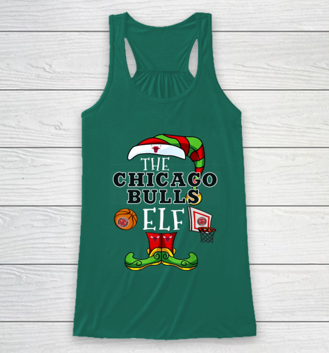 Chicago Bulls Christmas ELF Funny NBA Racerback Tank 5