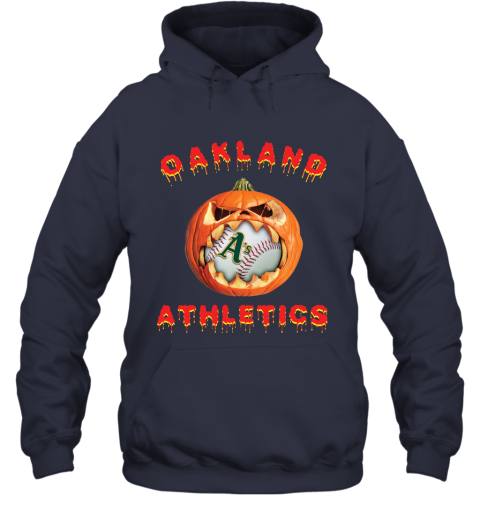 Oakland Athletics Men's Double Logo Hoodie Short-Sleeve Sweater 23 / M