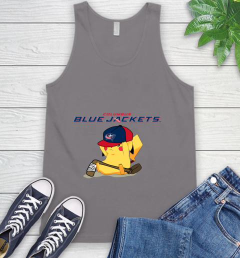 NHL Pikachu Hockey Sports Columbus Blue Jackets Tank Top 7