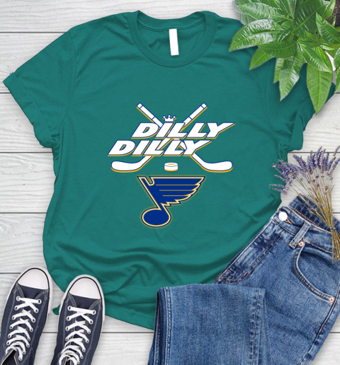 NHL St.Louis Blues Dilly Dilly Hockey Sports Women's T-Shirt 12
