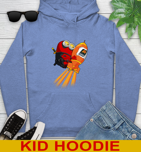 NBA Basketball Phoenix Suns Deadpool Minion Marvel Shirt Youth Hoodie 12