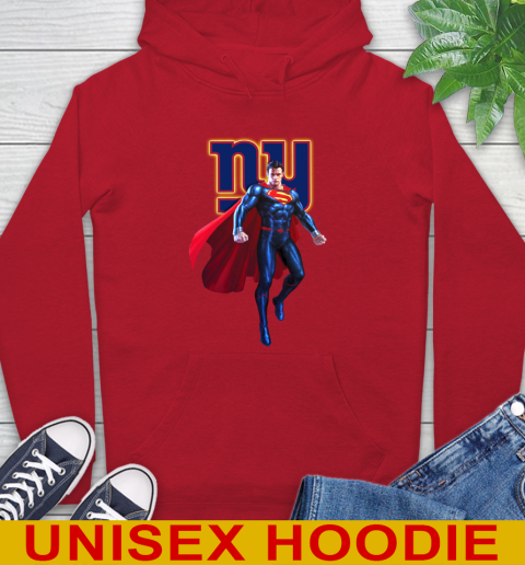 NFL Superman DC Sports Football New York Giants Hoodie 10