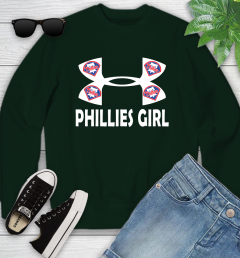 MLB Philadelphia Phillies Under Armour Baseball Sports Youth Sweatshirt 9