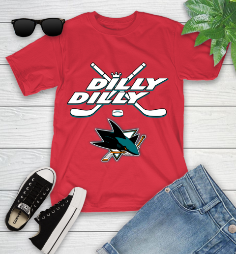 NHL San Jose Sharks Dilly Dilly Hockey Sports Youth T-Shirt 10