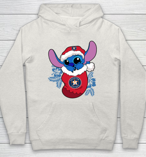 Houston Astros Christmas Stitch In The Sock Funny Disney MLB Hoodie 12