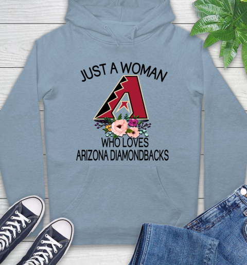 MLB Just A Woman Who Loves Arizona Diamondbacks Baseball Sports Hoodie 6