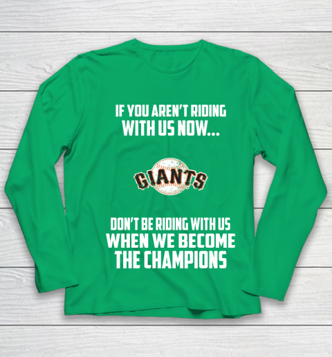 MLB San Francisco Giants Baseball We Become The Champions Youth Long Sleeve 4