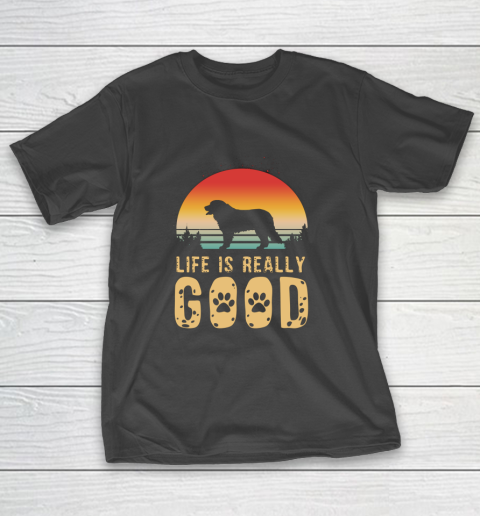 Dog Mom Shirt Life Is Really Good Bernese Mountain Dog Dog Mom Gift T-Shirt