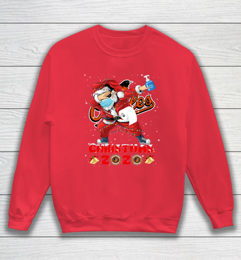 Baltimore Orioles Funny Santa Claus Dabbing Christmas 2020 MLB Sweatshirt 7