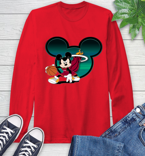NBA Miami Heat Mickey Mouse Disney Basketball Long Sleeve T-Shirt 10