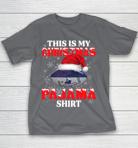 New York Giants This Is My Christmas Pajama Shirt NFL Youth T-Shirt 5