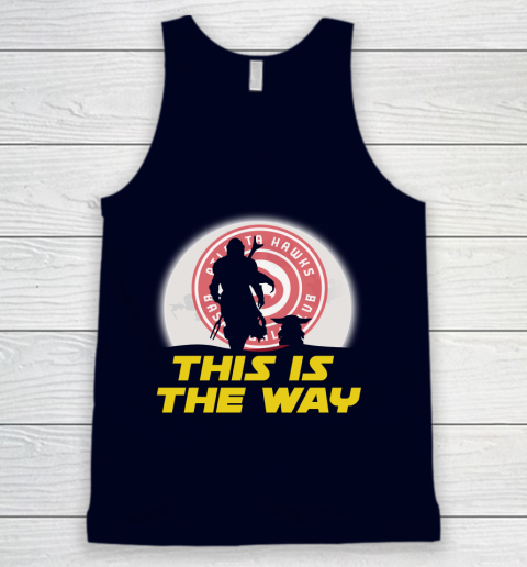 Atlanta Hawks NBA Basketball Star Wars Yoda And Mandalorian This Is The Way Tank Top 2