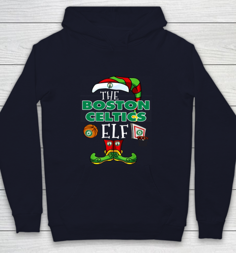 Boston Celtics Christmas ELF Funny NBA Youth Hoodie 2