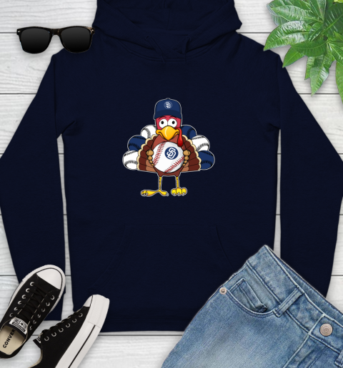 San Diego Padres Turkey thanksgiving Youth Hoodie 4