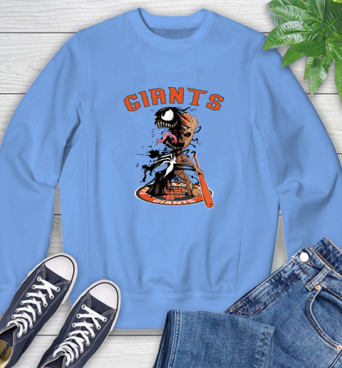 MLB San Francisco Giants Baseball Venom Groot Guardians Of The Galaxy Sweatshirt 11