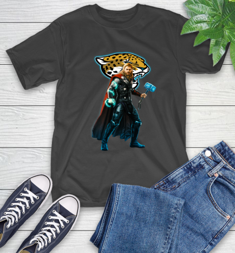NFL Thor Avengers Endgame Football Jacksonville Jaguars T-Shirt 2