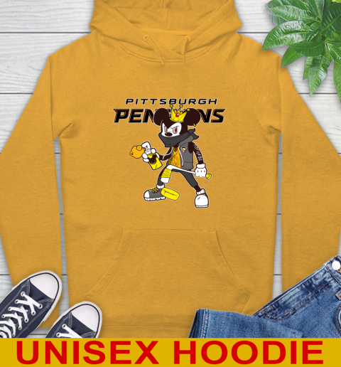 Pittsburgh Penguins NHL Hockey Mickey Peace Sign Sports Hoodie 3