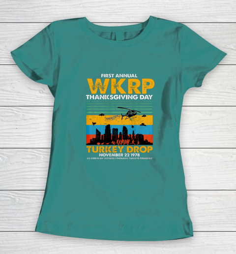 Wkrp Turkey Drop Shirt Turkey Drop T Shirt Turkey Drop Retro Women's T-Shirt 10