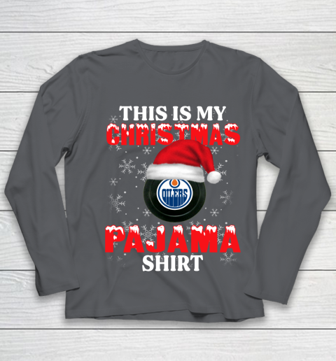 Edmonton Oilers This Is My Christmas Pajama Shirt NHL Youth Long Sleeve 6