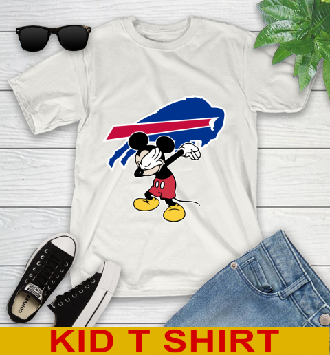 Buffalo Bills NFL Football Dabbing Mickey Disney Sports Youth T-Shirt