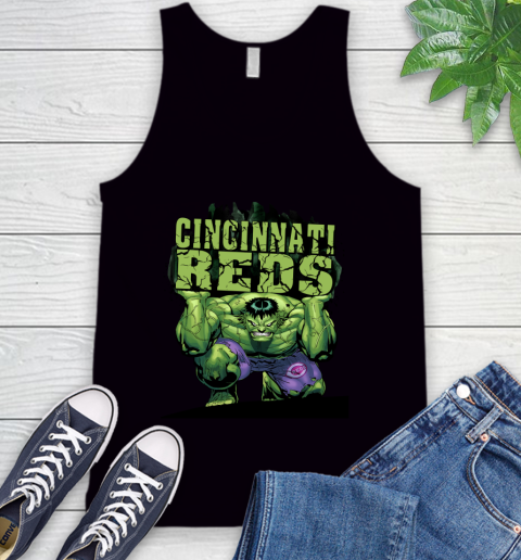 Cincinnati Reds MLB Baseball Incredible Hulk Marvel Avengers Sports Tank Top 2