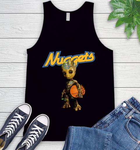 Denver Nuggets NBA Basketball Groot Marvel Guardians Of The Galaxy Tank Top 2