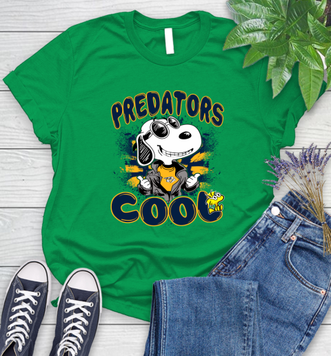 NHL Hockey Nashville Predators Cool Snoopy Shirt Women's T-Shirt 7