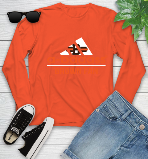 NFL A Badass Cleveland Browns Fan Adidas Football Sports Youth Long Sleeve 3