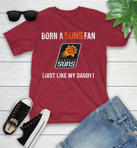 NBA Phoenix Suns Loyal Fan Just Like My Daddy Basketball Shirt Youth T-Shirt 12