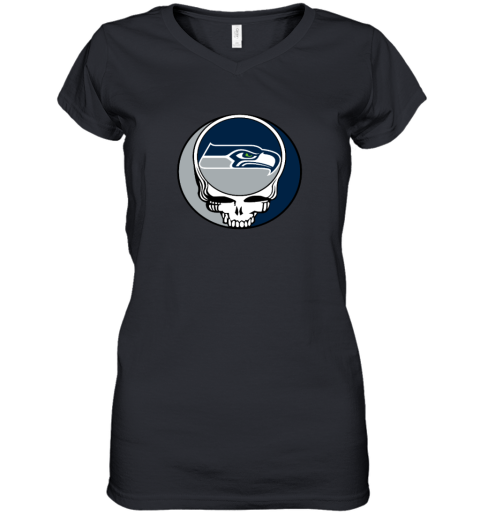 Seattle Seahawks x Grateful Dead Women's V-Neck T-Shirt