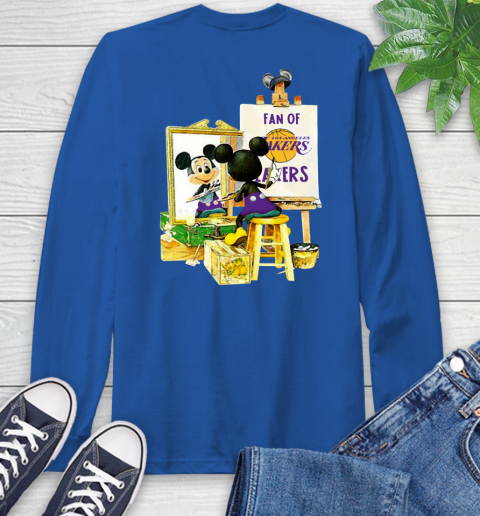 NBA Basketball Los Angeles Lakers Mickey Drawing Shirt 65 NBA Basketball Los Angeles Lakers Mickey Drawing Shirt - Image 65