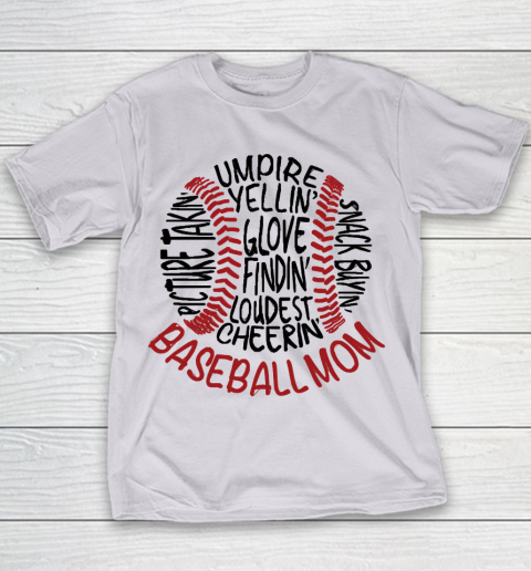 Mother's Day Funny Gift Ideas Apparel  Baseball Mom 2 T Shirt Youth T-Shirt 2