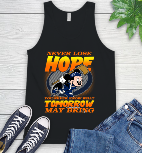 Tampa Bay Lightning NHL Hockey ootball Mickey Disney Never Lose Hope Tank Top
