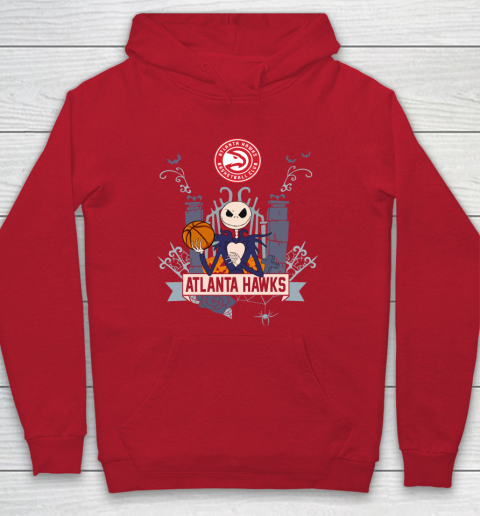 NBA Atlanta Hawks Basketball Jack Skellington Halloween Hoodie 7