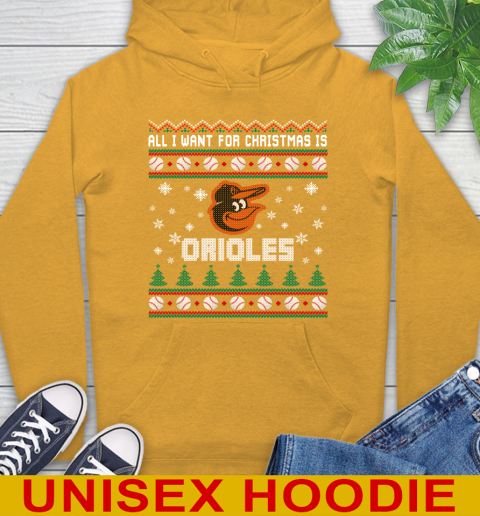 MLB All I Want For Christmas Is Baltimore Orioles Baseball Sports 14