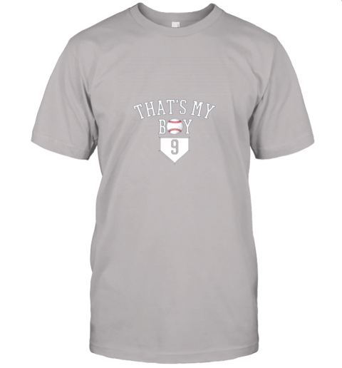 smbs 9 thats my boy baseball number shirt baseball momdad tee jersey t shirt 60 front ash