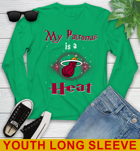 NBA Basketball Harry Potter My Patronus Is A Miami Heat Youth Long Sleeve 7