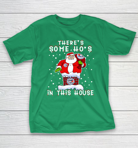 Toronto Blue Jays Christmas There Is Some Hos In This House Santa Stuck In The Chimney MLB T-Shirt 5