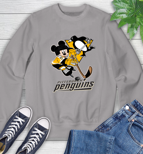 NHL Pittsburgh Penguins Mickey Mouse Disney Hockey T Shirt Sweatshirt 5