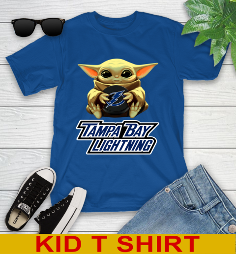 NHL Hockey Tampa Bay Lightning Star Wars Baby Yoda Shirt 109