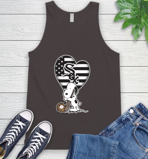 Chicago White Sox MLB Baseball The Peanuts Movie Adorable Snoopy Tank Top 7