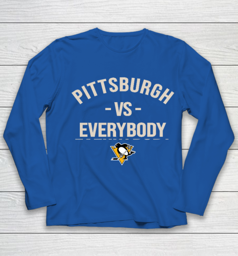 Pittsburgh Penguins Vs Everybody Youth Long Sleeve 7