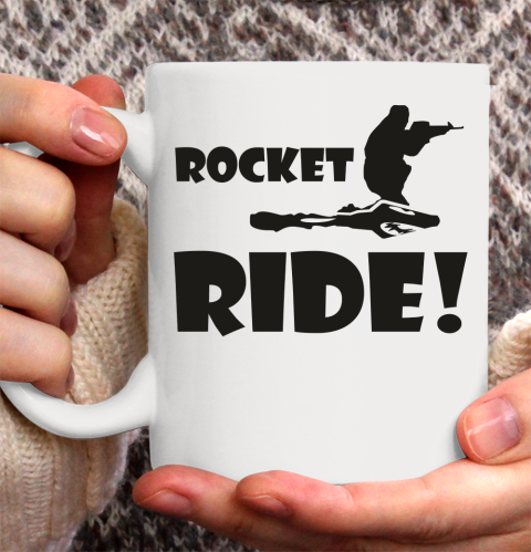 Fortnite Tshirt Rocket Ride! A Gaming Ceramic Mug 11oz