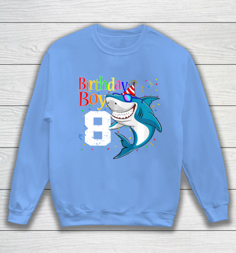 Kids 8th Birthday Boy Shark Shirts 8 Jaw Some Four Tees Boys 8 Years Old Sweatshirt 8