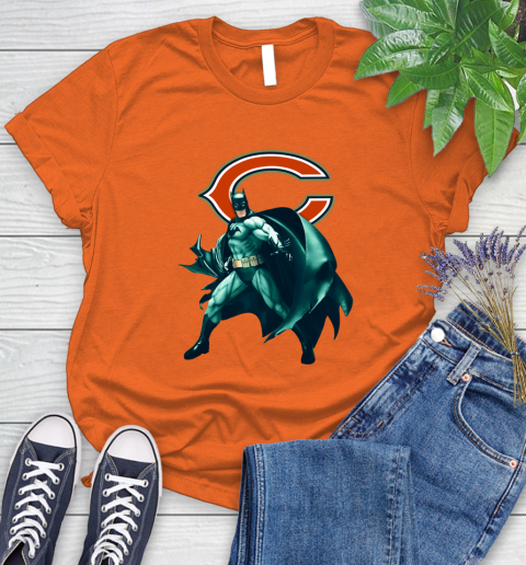 NFL Batman Football Sports Chicago Bears Women's T-Shirt 4