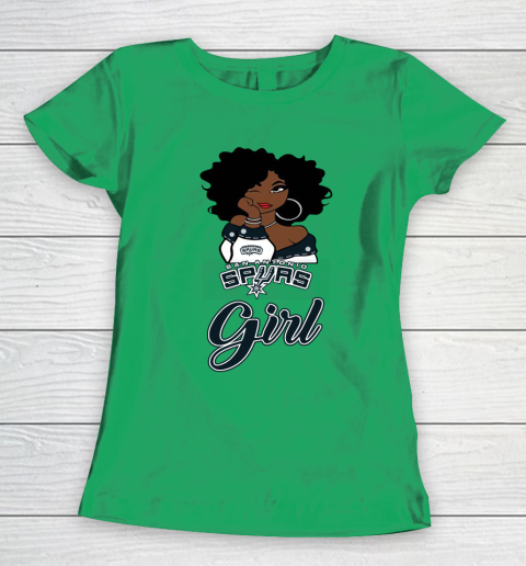 San Antonio Spurs Girl NBA Women's T-Shirt 7